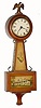 C.1930, The Burroughs Co., "No. 51 T - Banjo" 30-hour wall timepiece.
