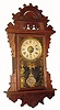 C.1890, Seth Thomas, "Hanging Eclipse", as-found. The walnut case has been refinished.