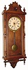C.1880, Ansonia, "Queen Elizabeth",  in walnut, as-found with restorations.