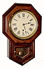 C.1890, E. N. Welch Mfg, 8-Inch Drop Octagon, in fair to good condition.