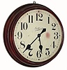 C.1910, William L. Gilbert Clock Co., "GALLERY", 8-day mahogany timepiece, in excellent original condition.
