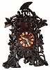 C.1900, German, Shelf Cuckoo, with brass fusee movement.