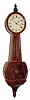 C.1830, New Hampshire or Vermont, 8-day mahogany veneer banjo timepiece in very nice condition.