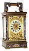 C.1900, French Carriage Clock,  Angle Riche Case with Corinthian columns and in very good original condition.