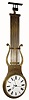 C.1870, French, Brass Cased, Double Dialed ceiling mounted "pendule", with the spring driven pinwheel movement housed between the two 11.5" porcelain dials.