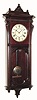 C.1886, Seth Thomas, "MARCY", in walnut, 8-day, quarter strike on 2 bells, and in very good restored condition.
