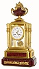C.1870, French, Raingo Freres, 4-glass mantel regulator, ormolu & marble, in the style of 1810, and in good condition, with minor losses commensurate with age.