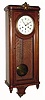 C.1900, F. Saintilan, Paris, Westminster chime, inlaid mahogany case wall clock in very nice condition.