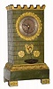 C.1840, French, Pons, Waterfall Automaton, 8-day time/strike silk suspension clock in nice as found condition.