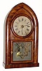 C.1845, Brewster & Ingrahams, Bristol, Conn., 8-day time/strike beehive shelf clock (Kirk's patent Movement).