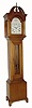 C.1964, Elmer O. Stennes, Weymouth, Mass, pine cased grandmother clock in excellent original condition. 