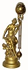 C.1895, Ansonia Clock Co., "Fortuna", swinging timepiece in generally good condition, with restorations and losses.