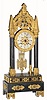 C.1865, French, Napoleon III, Bronze & Ormolu Romantique, mantel clock in the form of a cathedral and in excellent original condition.