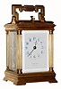 C.1900, French, Brass Cased Carriage Clock, Time, Strike & Repeat, in an elegant small column case with much of the gilding intact.