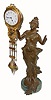 C.1905, German, Junghans, "Diana", swinger figural timepiece in good condition