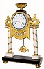 C.1825, French, Portico Clock, Ormolu & marble, less top floral display (urn is there). 