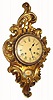 C.1956, Swedish, Westerstrand, Gilt Cartel clock in the French style.