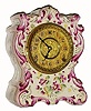C.1895, William L. Gilbert Clock Co., "No. 414", 8-day time/strike porcelain mantel clock in clean as found condition with no signs of any damage.