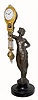 C.1910, German, Junghans, "CLEOPATRA", 8-day, swinging arm clock.