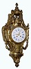 C.1880, French, heavy cast brass cartel clock in very nice condition, 8-day time & strike on a bell.