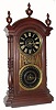 C.1890, National Calendar Clock Co., (Mfd by New Haven for), 8-day time/strike/calendar shelf clock.