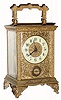 C.1910, French, Brass Cased Carriage Clock, time and alarm in very good original condition.