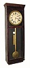 C.1865, Noah Pomeroy, Bristol, Conn., 8-day weight rosewood veneer timepiece in fair to good condition with an original crusty finish.