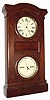 C.1884, Seth Thomas Clock Co., "Parlor Calendar No. 1", 8-day time/strike refinished rosewood veneered case in fair to good condition.