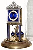 C.1911, Jahresuhrenfabrik, Candystripe Blue Cobalt, 400-day timepiece in very good condition. 