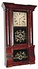 C.1848, Birge & Fuller, Bristol, Conn., 8-day time/strike mahogany column and cornice shelf clock in fair to good condition.
