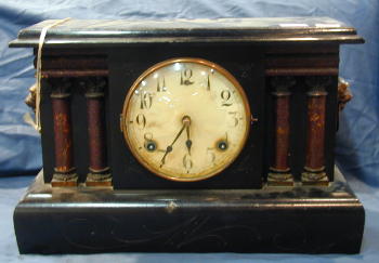 A 19TH C. MANTLE CLOCK. — Antique Clocks Price Guide