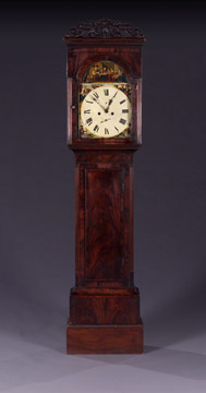 A GEORGE III INLAID MAHOGANY LONGCASE CLOCK, late quarter 18th century. — Antique Clocks Price Guide
