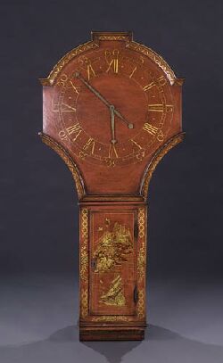 A RED JAPANNED ACT OF PARLIAMENT CLOCK, 19th century. — Antique Clocks Price Guide
