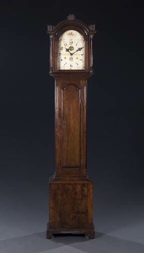 A FEDERAL MAHOGANY TALL CASE CLOCK. Riley Whiting, Connecticut. — Antique Clocks Price Guide