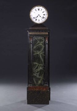A DUTCH OAK AND PAINTED TALL CASE CLOCK, circa 1800. — Antique Clocks Price Guide