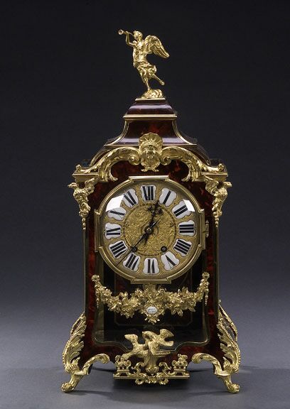A LOUIS XIV STYLE TORTOISE SHELL-VENEERED AND GILT BRONZE BRACKET CLOCK, Tiffany &amp; Co., New York., 20th century, movement stamped TIFFANY &amp; CO./NEW YORK and with Medaille d'Argent. — Antique Clocks Price Guide