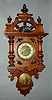 A MAHOGANY REGULATOR CLOCK.