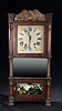 CLASSICAL MAHOGANY, GILTWOOD AND MAHOGANY VENEER SHELF CLOCK, Manufactured by Atkins & Downs for George Mitchell; Bristol Connecticut, circa 1825.