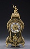 A LOUIS XV 'BOULLE' STYLE MANTEL CLOCK, late 19th century.