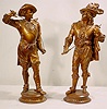 Two Ansonia metal figural statues,
