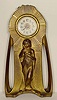 Bronze Art Nouveau table clock