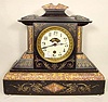 Boston Clock Co. Patented 1880 heavy slate table clock