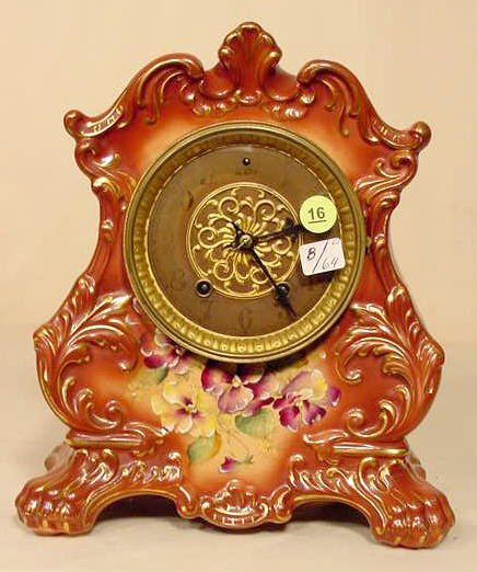 Waterbury No. 91 china clock: — Antique Clocks Price Guide