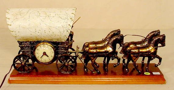 United Animated Electric Lamp Clock: — Antique Clocks Price Guide