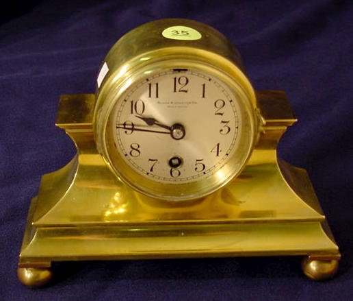 Small Chelsea bronze desk clock — Antique Clocks Price Guide
