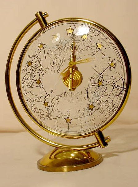 LeCoultre 16 jewel Zodiac clock: No. 258; — Antique Clocks Price Guide