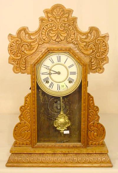 Oak kitchen clock: time &amp; strike. — Antique Clocks Price Guide