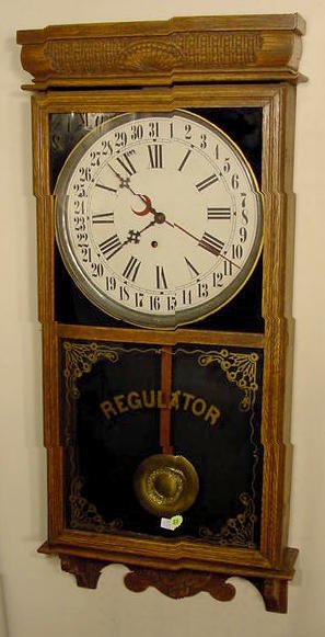 Ingraham store regulator with calendar. — Antique Clocks Price Guide