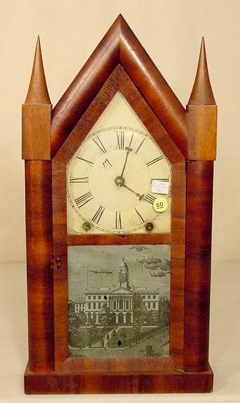 Gilbert steeple clock: — Antique Clocks Price Guide