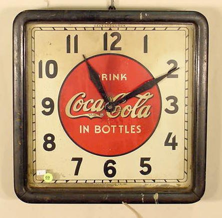 Coca Cola Electric Selecto clock: — Antique Clocks Price Guide